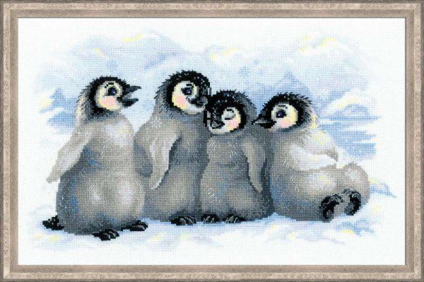 Riolis Набор для вышивания 1323 "Забавные пингвины"