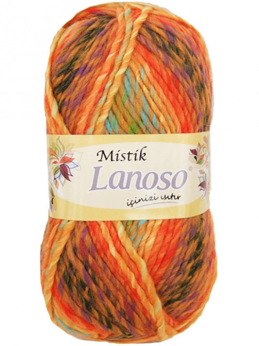 Lanoso Пряжа Mistik 100гр. 160м. 25%шерсть, 75%акрил