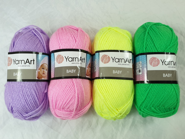 Yarn Art пряжа Baby 50гр. 150м.100%акрил