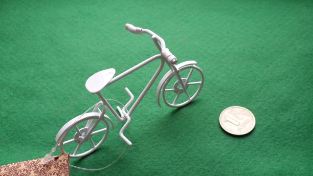 Металлический-мини городской велосипед (8,9х5,2см) арт.SCB271037