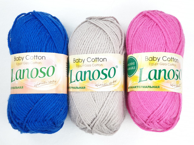 Lanoso пряжа Baby Cotton 50гр. 105м. 100%египетский хлопок