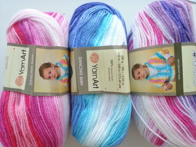 YarnArt пряжа Dancing baby 100гр. 250м. 100%акрил