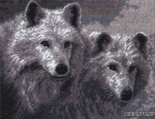 Hobby Pro Набор для вышивания А678 "Белые волки" 29х23см
