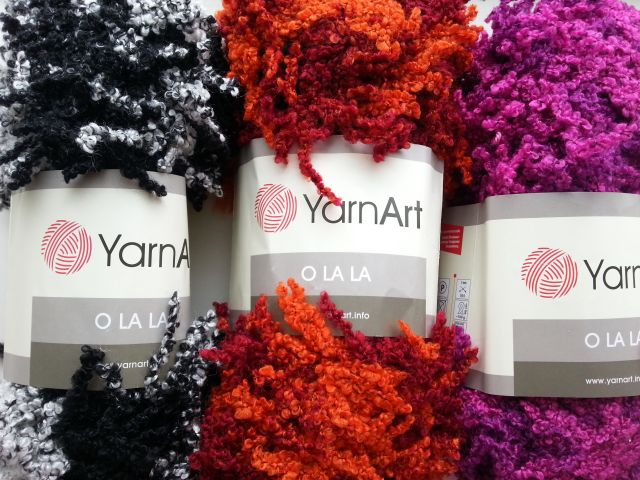 Yarn Art пряжа O La La 100гр. 11м. 30%шерсть. 70%акрил