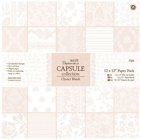 Docrafts Бумага д/скрапбукинга PMA160220 Oyster Blush (160gsm) 30,5х30,5см, 1 лист