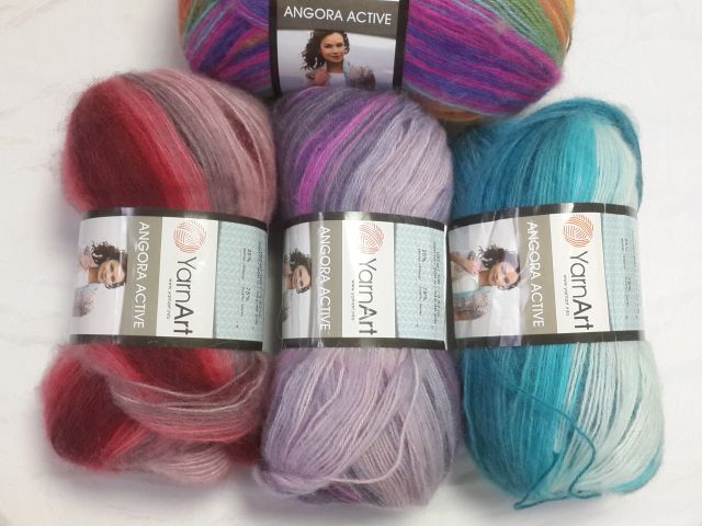 Yarn Art пряжа Angora Activ 100г. 500м.25%мохер, 75%акрил