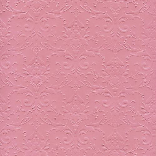 Лоза Бумага д/скрапбукинга с рельефным рисунком БР003-3 "Дамасский узор" 3 листа,  А4, розовый
