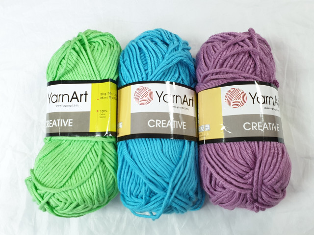 Yarn Art пряжа Creativ 50гр. 85м. 100% хлопок