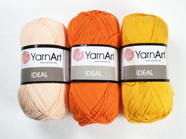 Yarn Art пряжа Ideal 50гр. 160м. 100% хлопок