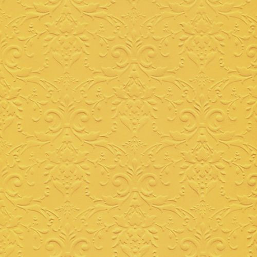 Лоза Бумага д/скрапбукинга с рельефным рисунком БР003-11 "Дамасский узор" 3 листа,  А4, ярко-жёлтый
