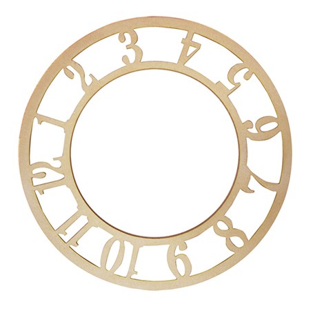 Stamperia Накладной циферблат (арабские цифры) для основы KF64, диаметр 21,5 см KF469