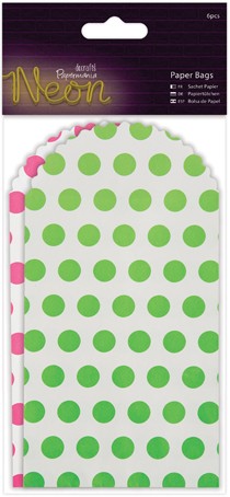 Docrafts Набор декоративных мини конвертиков Pink & Green Neon РМА174213