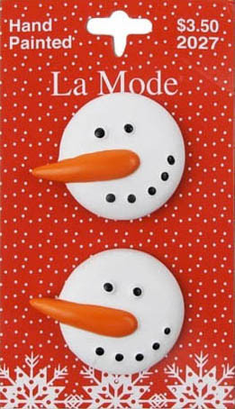La Mode Набор пуговиц 195002027 "Снеговик"