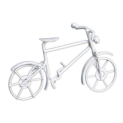 Астра KB2814-W Миниатюра Металлический велосипед, белый 9,7*5,5см 7717606