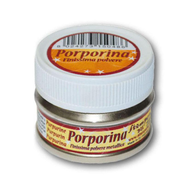 Stamperia Порошок "Porporina" для затирания трещин и золочения, 30 мл, серебро