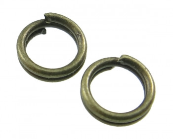 Ars hobby кольцо разрезное метал.двойной крутки 5х0,7мм,цв. бронза арт.2100553 20шт.