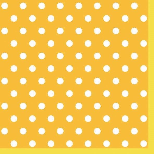 Daisy Салфетка 3-х слойная SLOG 0383 05 Горох жёлтый