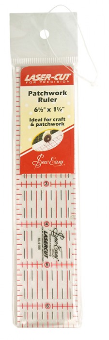 Sew Easy Линейка для квилтинга с градацией в дюймах,  6 1/2" x 1 1/2" NL4155