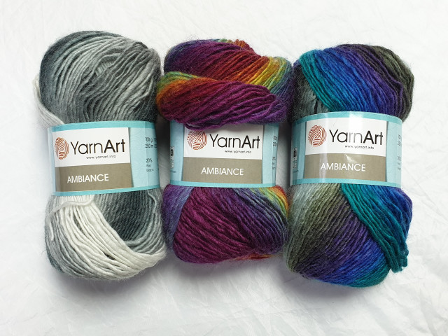 Yarn Art пряжа Ambiance 100гр. 250м. 20%шерсть, 80%акрил