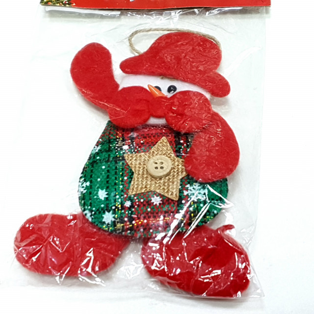 Новогодняя подвеска из фетра "Снеговик" арт. 1317