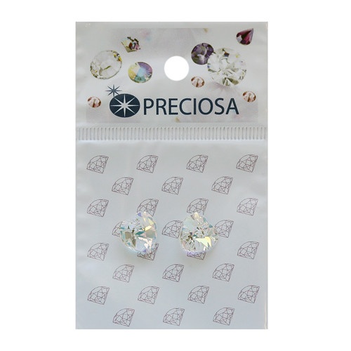 Preciosa 433-68-301 Подвеска  Сердечко Crystal AB 10,3x10мм. 2 шт. 551754