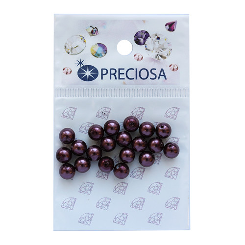 Preciosa 131-10-011 Хрустальный жемчуг  Light Burgundy  6мм. 20 шт. 551814