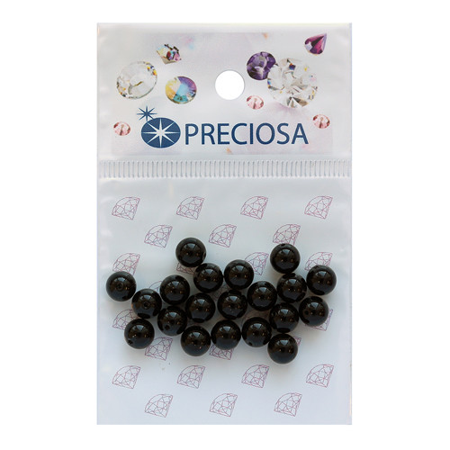 Preciosa 131-10-011 Хрустальный жемчуг  Magic Black  6мм. 20 шт. 551808