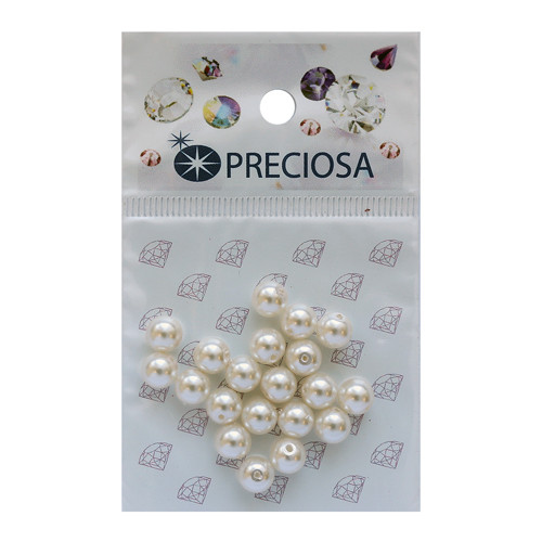 Preciosa 131-10-011 Хрустальный жемчуг  White  6мм. 20 шт. 551801