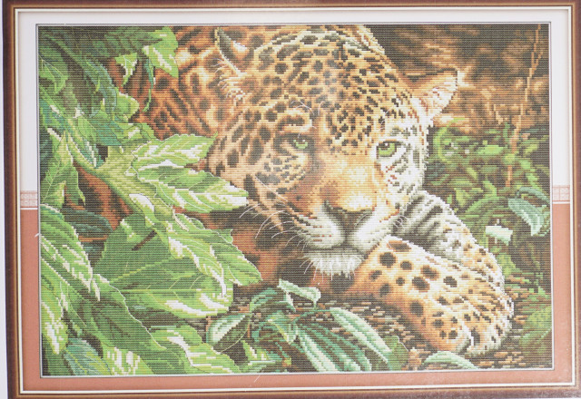 NKF Набор для вышивания DA260 "Леопард" 62х45см