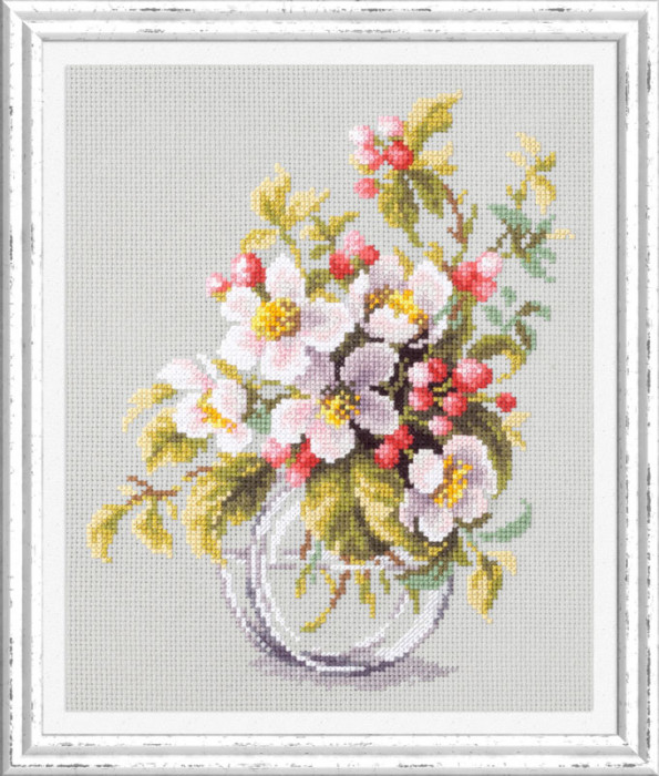 Чудесная игла Набор для вышивания 100-011 "Яблоневый цвет", 18 x 23 см