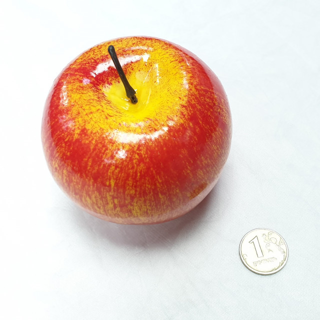 Яблоко красное 7 см 1 шт HS-33-12