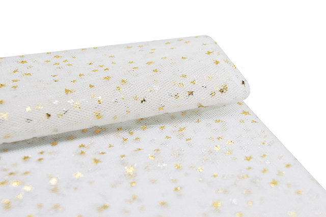 Сетка со звездочками, 50 х 75см (+/-2,0см) , цв. белый 28441