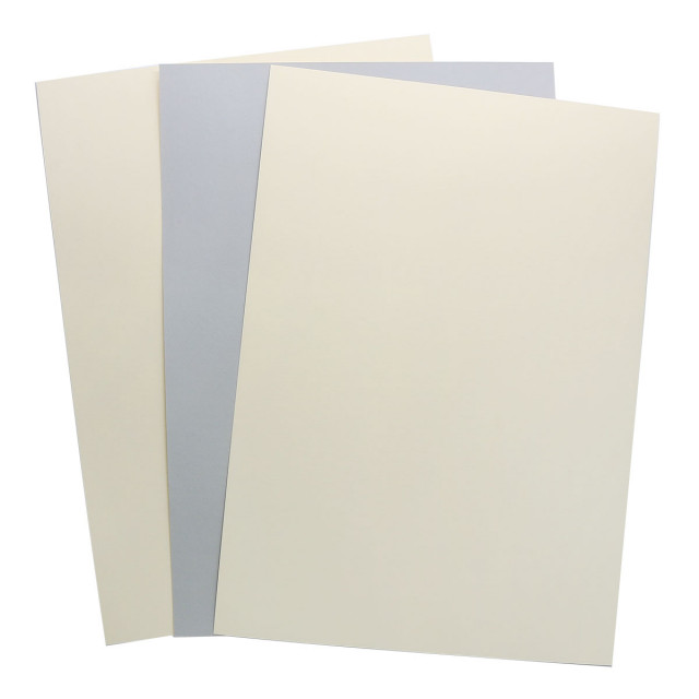 Лоза Бумага двухсторонняя А4 КОМПЛЕКТ 3шт. Серый/Кремовый БД0005