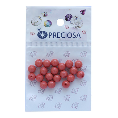 Preciosa 131-10-011 Хрустальный жемчуг  Salmon Rose  6мм. 20 шт. 551811