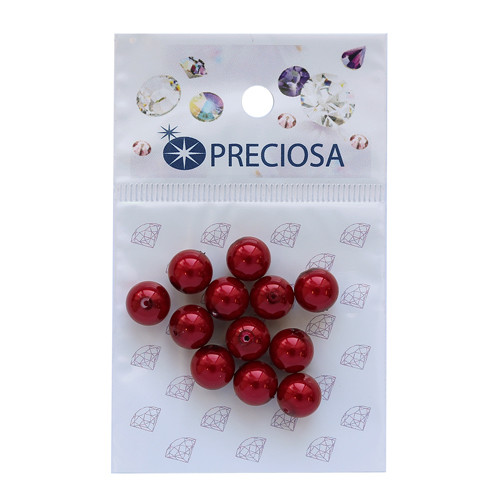 Preciosa 131-10-011 Хрустальный жемчуг  Red  8мм. 12 шт. 551817
