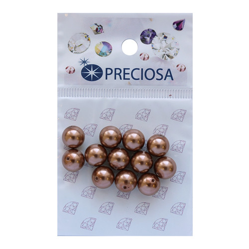 Preciosa 131-10-011 Хрустальный жемчуг  Bronze  8мм. 12 шт. 551816
