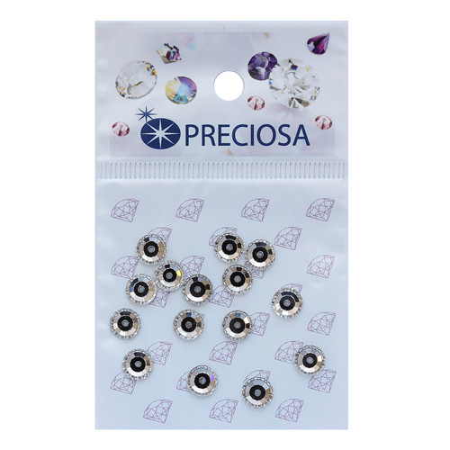 Preciosa 438-61-612 Стразы пришивные Вива, 1 отверстие Crystal 6мм. 15 шт. 551792