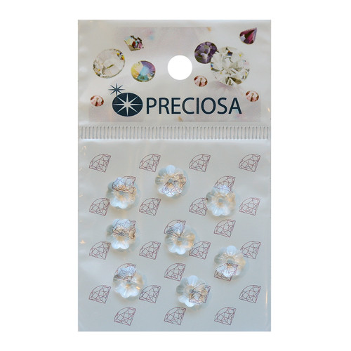 Preciosa 438-52-301 Стразы пришивные Цветок, 1 отверстие Crystal 8мм. 8 шт. 551789