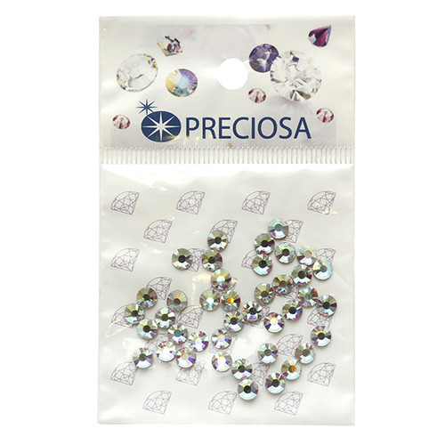 Preciosa 438-11-612 Стразы термоклеевые  Crystal AB SS16 40 шт. 551772