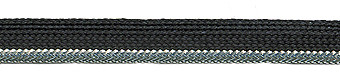 Pega Кант декоративный, 2,5 мм, цв. черный с серебристым люрексом, 1м, 843213700DA003