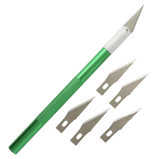 AR347 Нож для бумаги с доп. лезвиями 14,5см 7727107