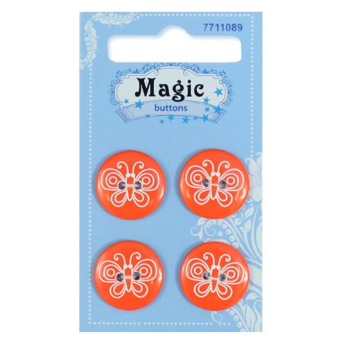 Magic button Пуговица, Бабочка (BBL7C78-28L) 4шт 7711089