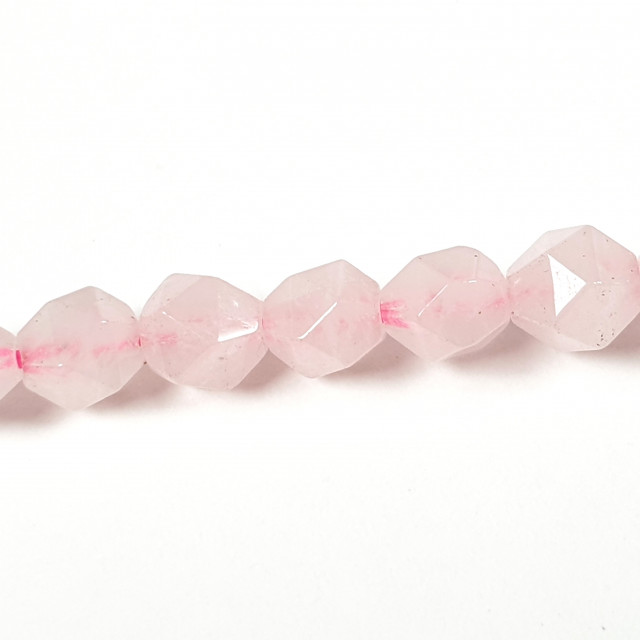 Бусины Кварц розовый огранка 6мм. 65шт
