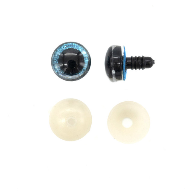 AR1218-A Глаза искристые Голубые 16мм, 2шт/упак 7729285