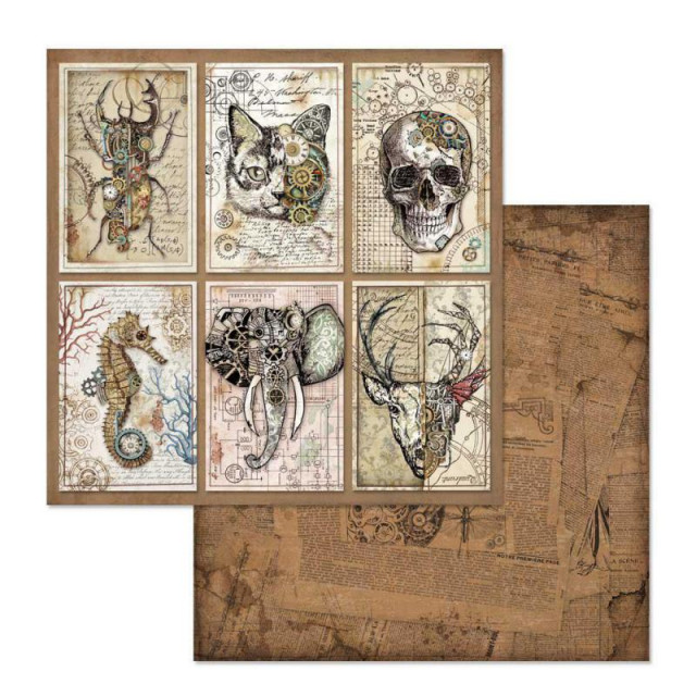 Stamperia Бумага д/скрапбукинга SBB609 "Mechanical fantasy", 30,5 х 31,5 см, 190 г/м²