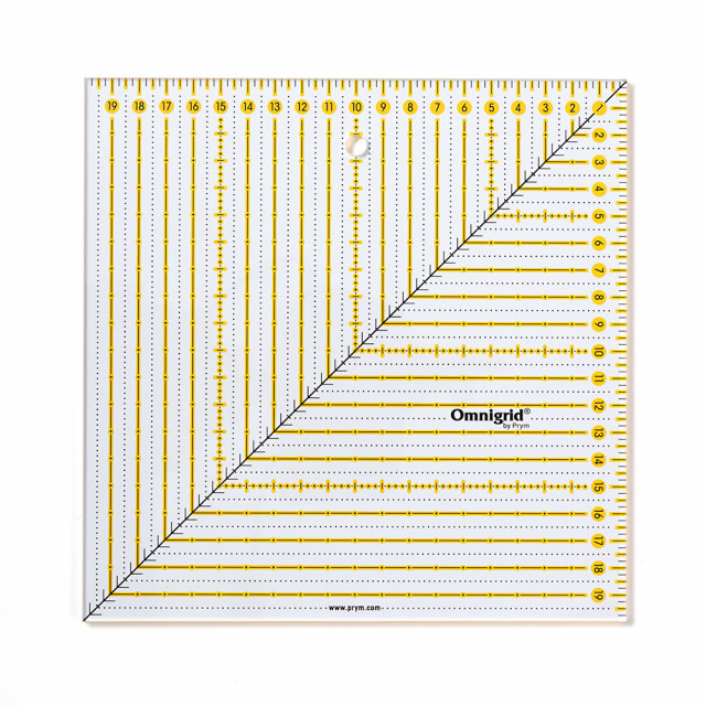 Prym Линейка Omnigrid для пэчворка 30*30см, пластик (инструкция прилагается) 611 655