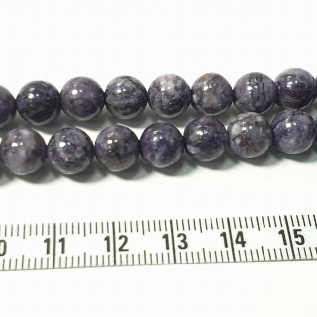 Бусины чароит, шарик гладкий 8мм (45шт.)