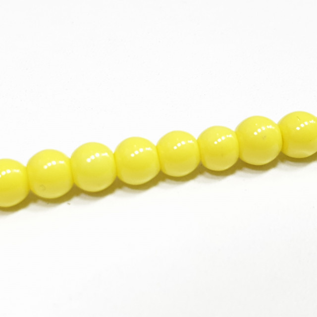 Бусины Solid Round 6 мм стеклянные круглые на нитке (45 г). 140шт