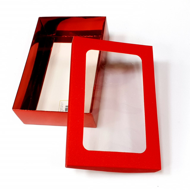 Коробка складная 19,5 х 13 х 5 см цвет красный 2 части HS-19-17 51-5390
