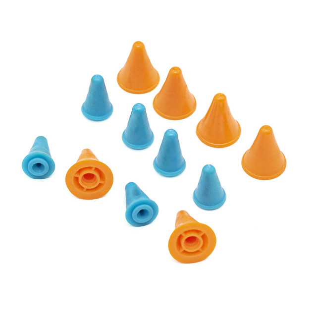 АртУзор Набор заглушек для спиц пластик 12шт d1,8/1,3см МИКС 1161164